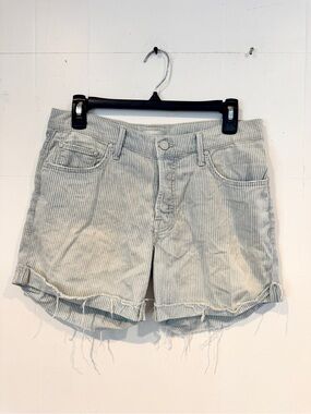 MOTHER loosey fray striped short
